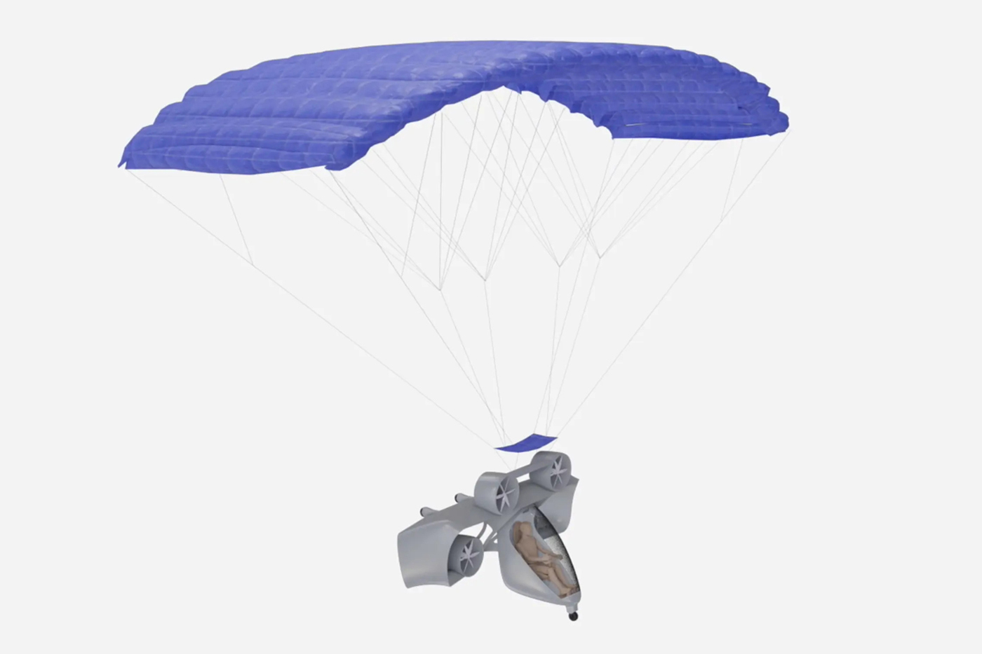 Mad Bat emergency ballistic parachute artist conception Mad Bat emergency ballistic parachute artist conception